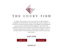 Tablet Screenshot of couryfirm.com